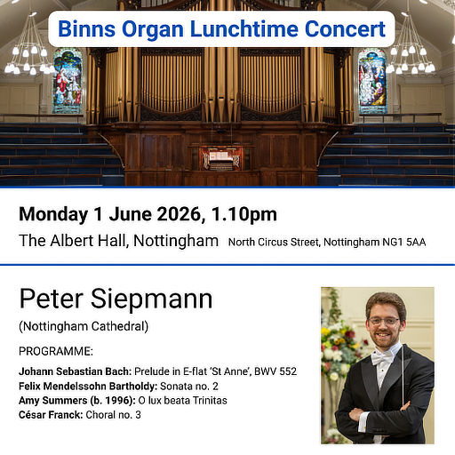 Binns Organ | Lunchtime Concert
