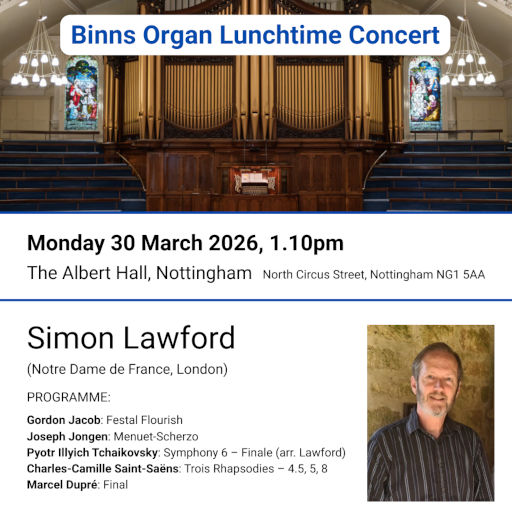 Binns Organ | Lunchtime Concert