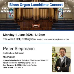 Binns Organ | Lunchtime Concert
